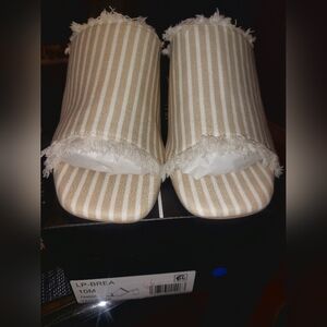 Liverpool Women's Striped Heeled Sandals - Size 10